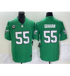 Men's Nike Philadelphia Eagles #55 Brandon Graham Green 2023 F.U.S.E. Vapor Untouchable C Stitched Football Jersey