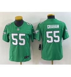 Youth Philadelphia Eagles #55 Brandon Graham Green 2023 F.U.S.E. Stitched Football Jersey