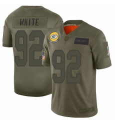 Women's Green Bay Packers #92 Reggie White Limited Camo 2019 Salute to Service Football Jersey
